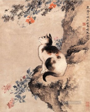 traditional Painting - Shenquan cat traditional Chinese